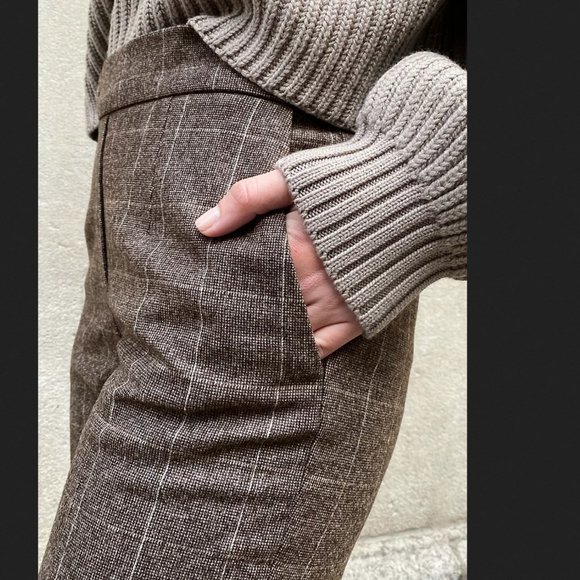 SOLD ⛔️ Aritzia Babaton Windowpane Conan Pant sz 2 - Picture 3 of 5